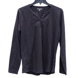 Woolrich Cotton Long Sleeve Pullover Henley Top Casual Shirt Tee Like New XS